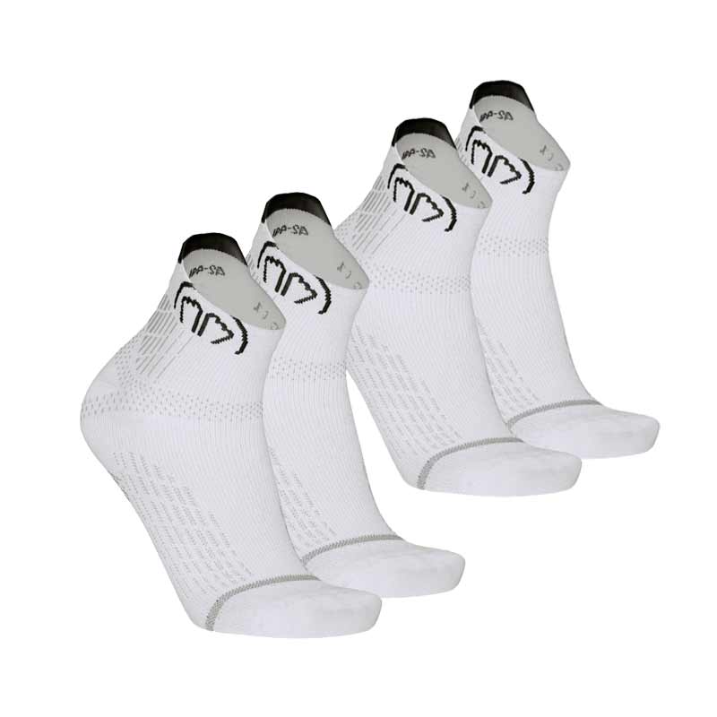 sidas-set-2-paia-run-anatomic-ankle-bianco-calze-running-ultra-sottili-con-suppo image 1