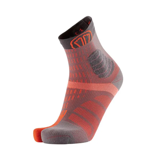 calze-da-trail-running-sidas-t-free-trail-arancio-grigio-tecnologia-t-free-per-l image 1