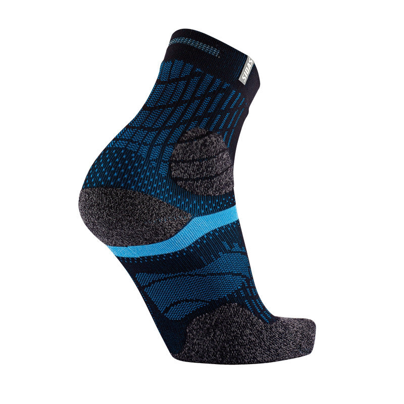 sidas-trail-double-calze-da-trail-running-nero-turchese-doppio-strato-antivescic image 5