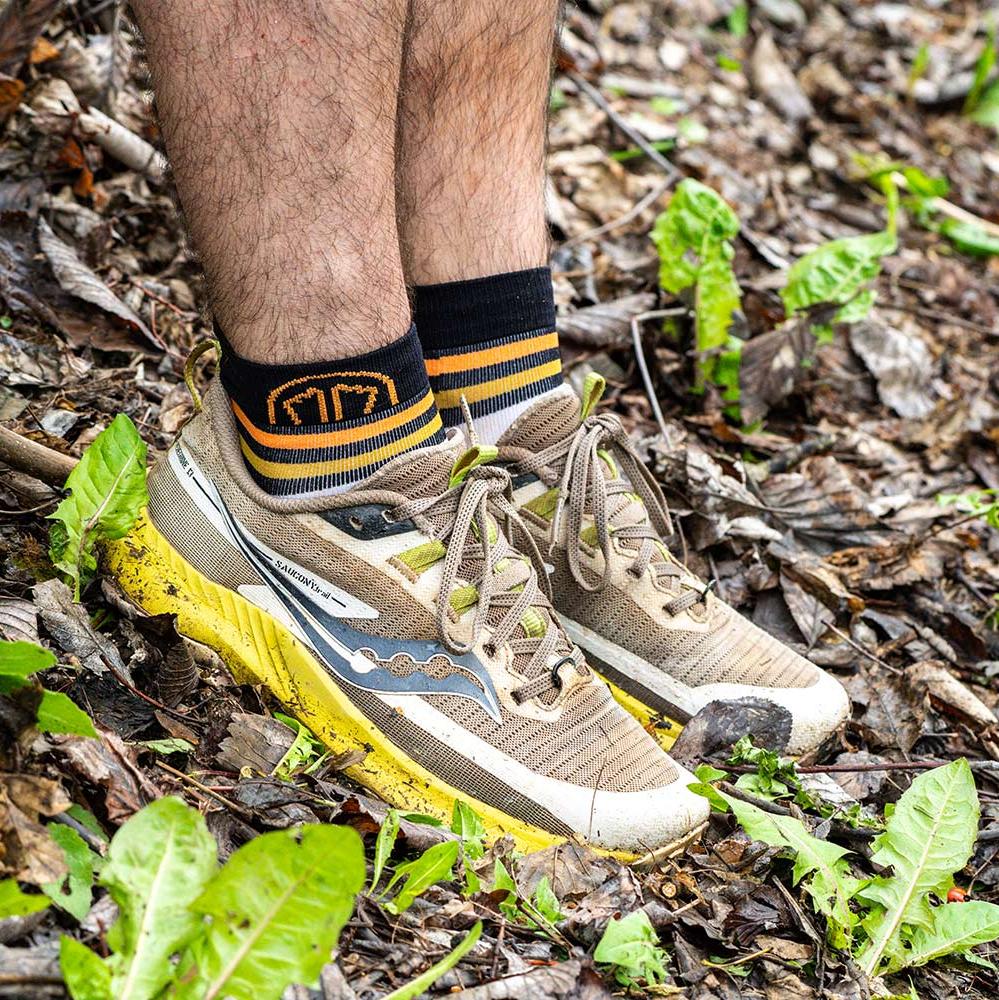 sidas-run-anatomic-light-ankle-calzini-running-bianco-nero image 7