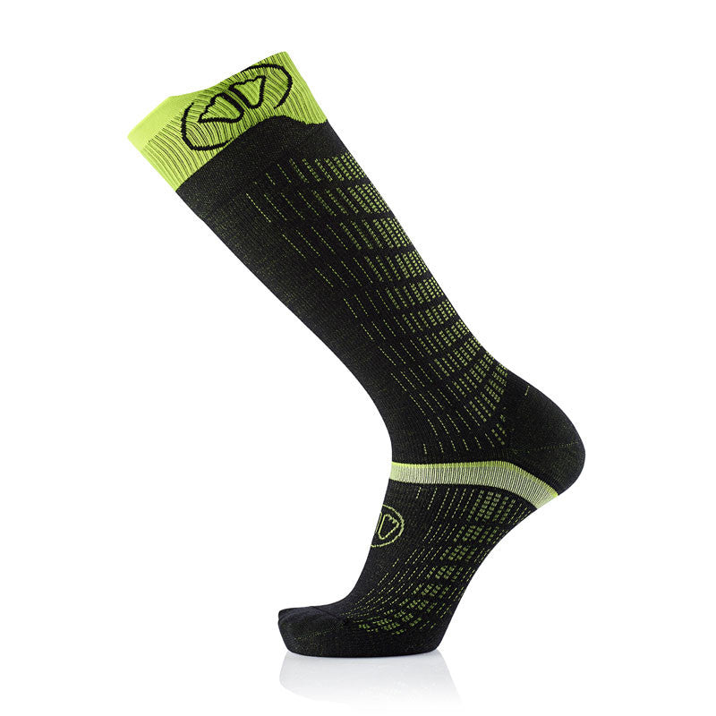 sidas-ski-merino-performance-nero-giallo-calze-da-sci-in-lana-merino-con-grip image 2