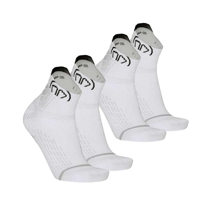 sidas-set-2-paia-run-anatomic-ankle-bianco-calze-running-ultra-sottili-con-suppo image 1