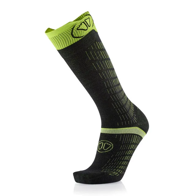 sidas-ski-merino-performance-nero-giallo-calze-da-sci-in-lana-merino-con-grip image 1