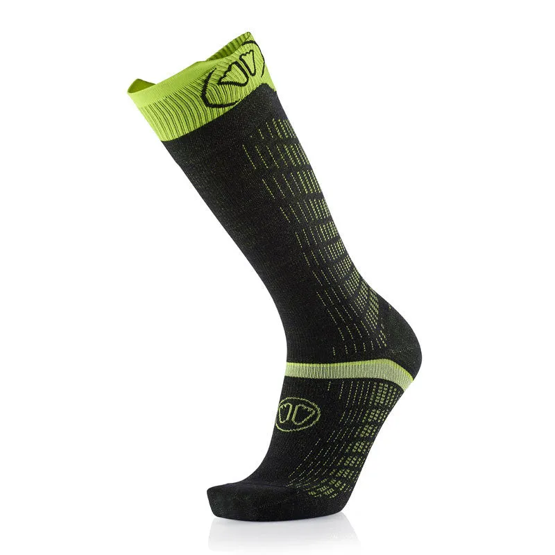sidas-ski-merino-performance-nero-giallo-calze-da-sci-in-lana-merino-con-grip image 1