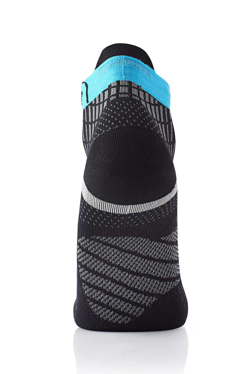 sidas-run-feel-calze-running-nere-turchese-con-bande-grip-e-supporto-caviglia image 5