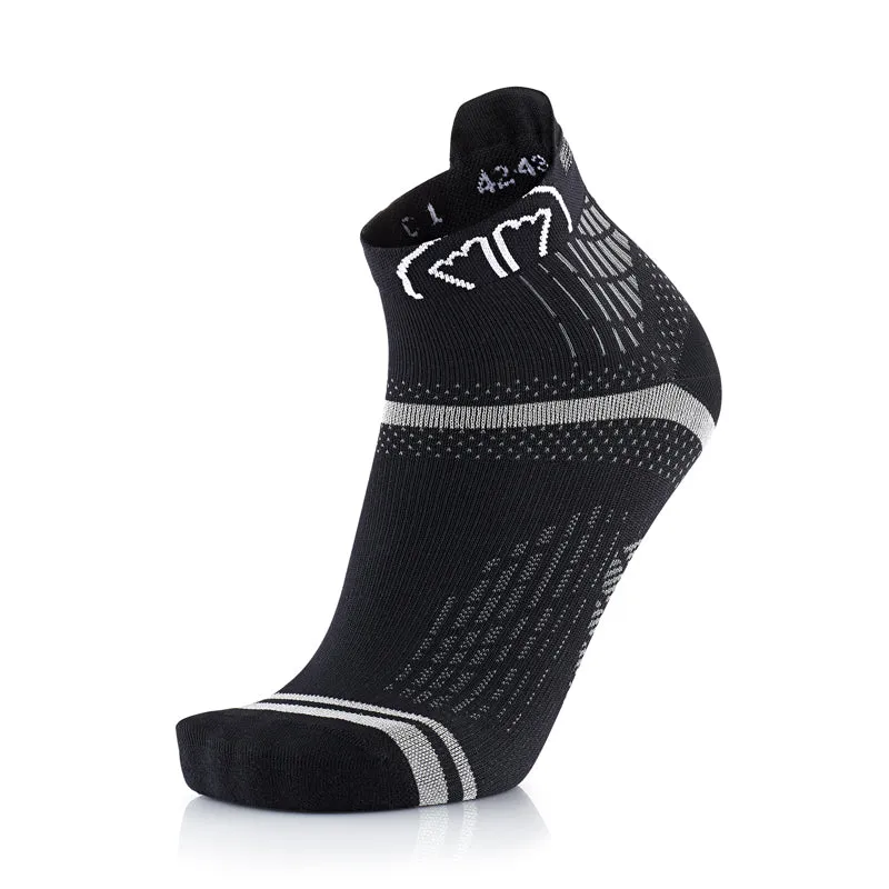 sidas-run-feel-calze-running-sottili-nere-con-strisce-antiscivolo image 1