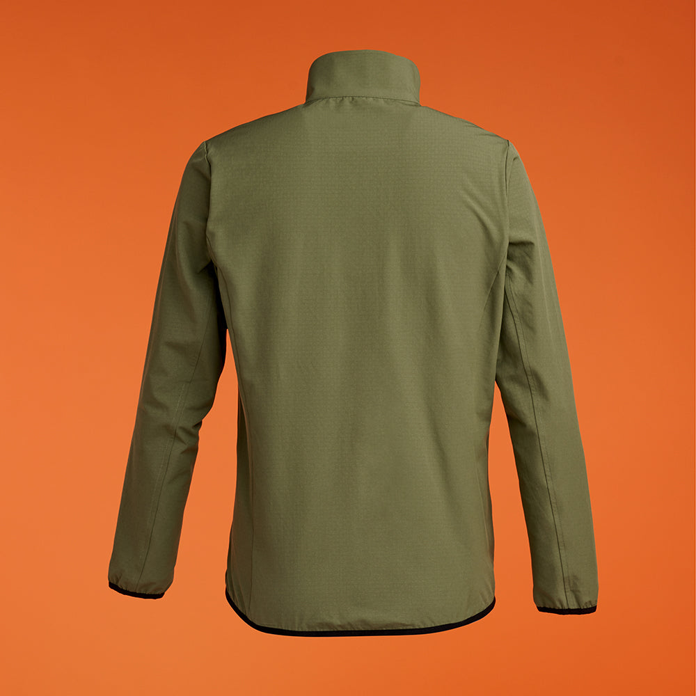 garmont-zephir-felpa-full-zip-con-zip-gomdata-water-repellent-verde-unisex image 2