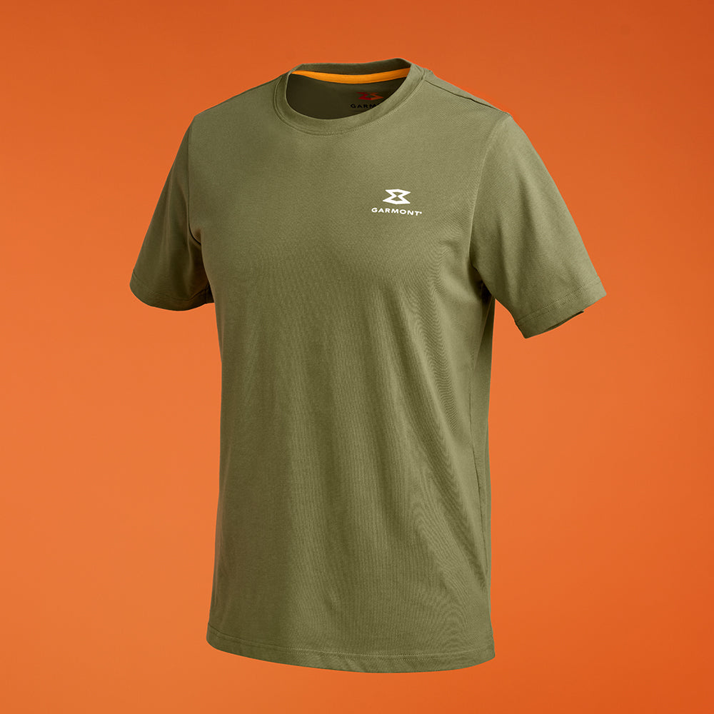 garmont-trail-t-shirt-unisex-verde-in-cotone-per-escursioni-in-montagna image 1