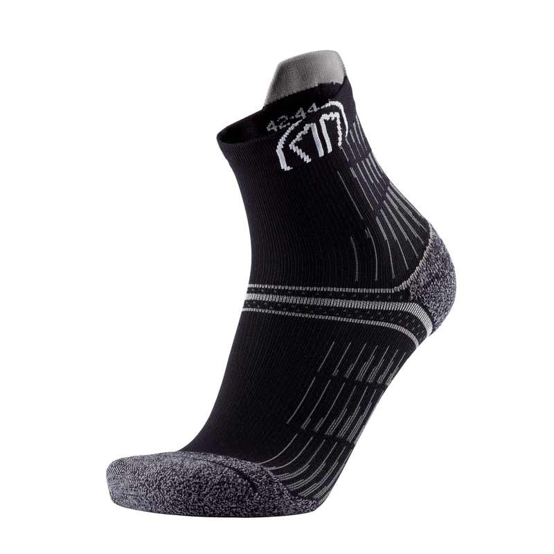 sidas-run-anatomic-comfort-calzini-running-nero-grigio-costruzione-anatomica-e-g image 1