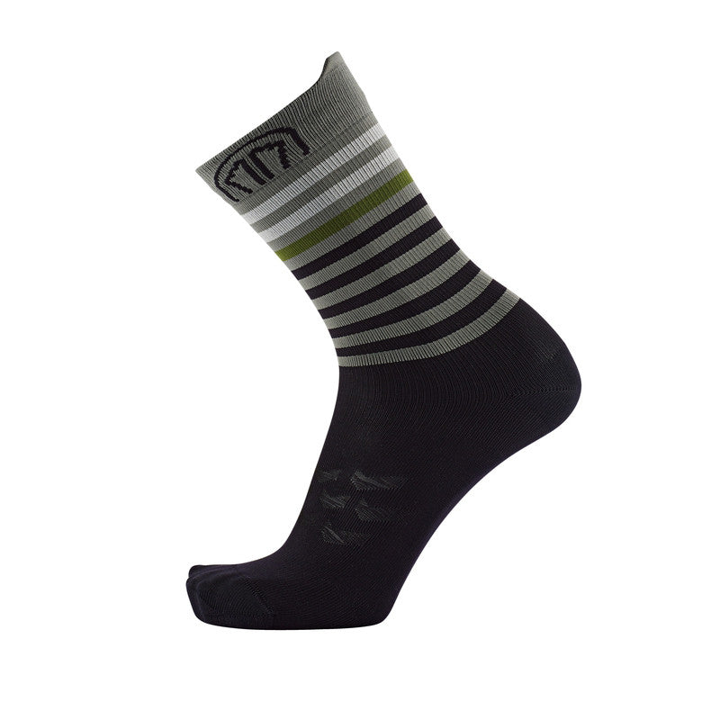 sidas-run-anatomic-light-crew-calzini-running-nero-grigio-scuro-collo-alto-mesh- image 3