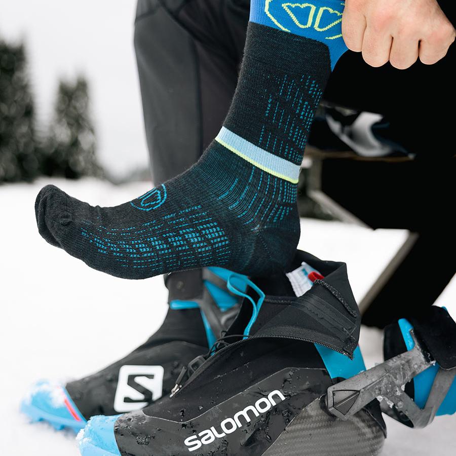 sidas-ski-nordic-performance-black-blue-calze-sci-fondo image 2