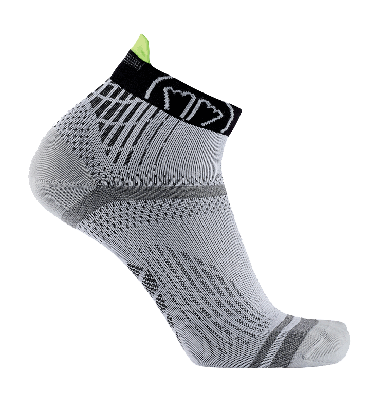set-2-paia-calze-da-running-sidas-run-feel-grigio-nero-calze-tecniche-sottili-co image 4