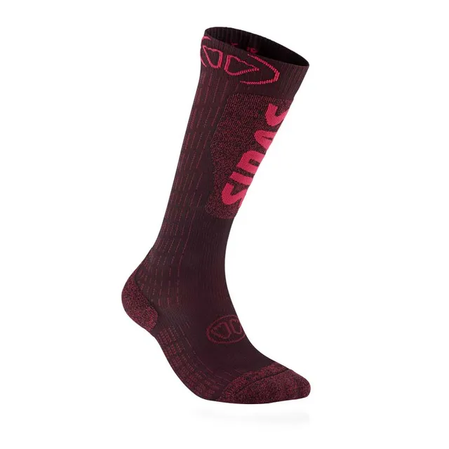 calze-da-sci-sidas-ski-expert-donna-bordeaux-98-fibre-riciclate-supporto-anatomi image 1