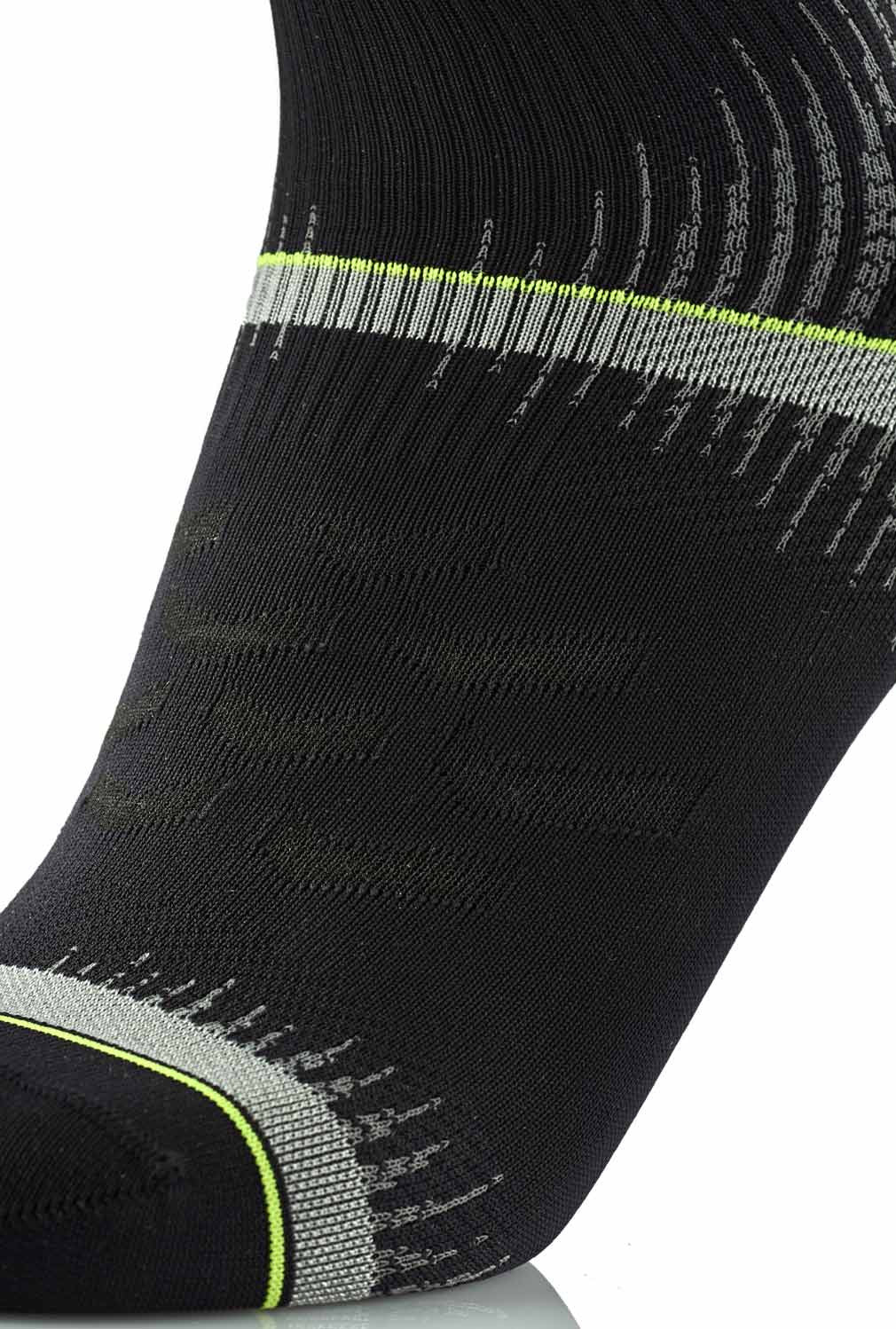 sidas-run-ultra-calze-running-nero-giallo-con-doppia-striscia-grip image 8