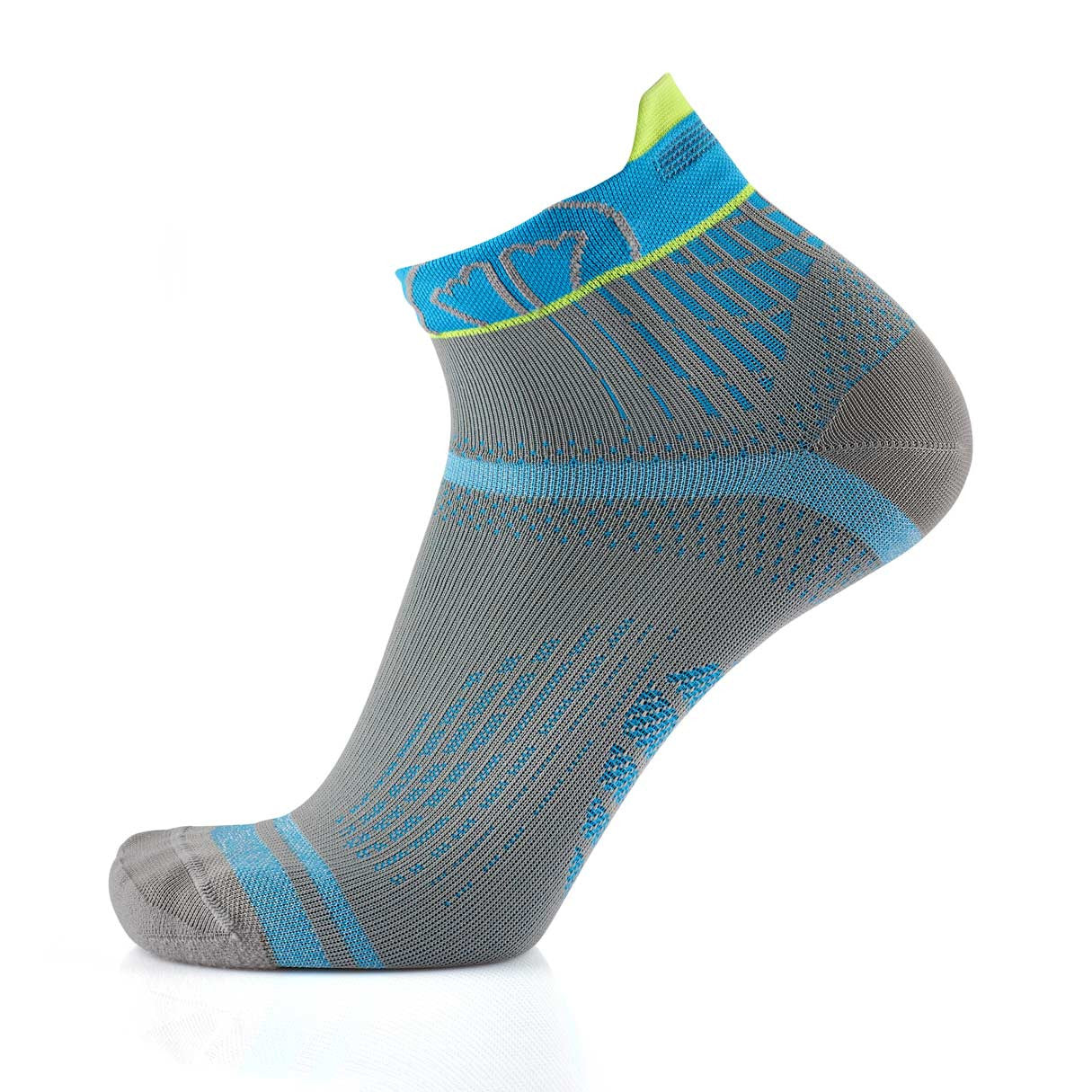 sidas-run-feel-set-2-paia-calze-running-grigio-turchese image 6