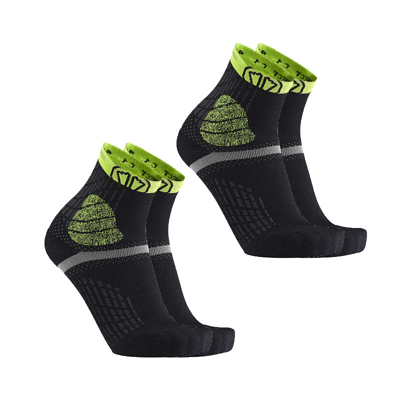 sidas-trail-protect-set-2-paia-calze-trail-running-nero-giallo-con-protezione-av image 1