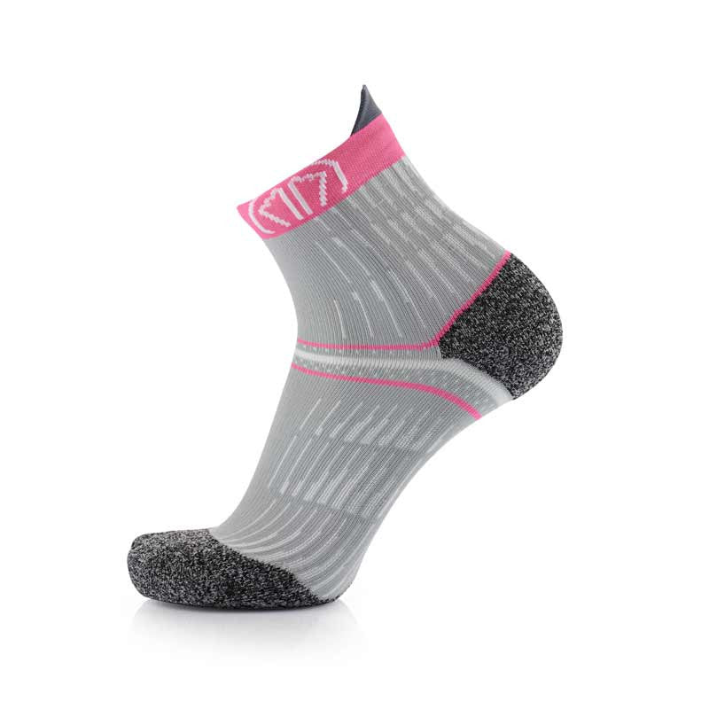 sidas-run-anatomic-comfort-donna-calze-running-grigio-rosa image 2
