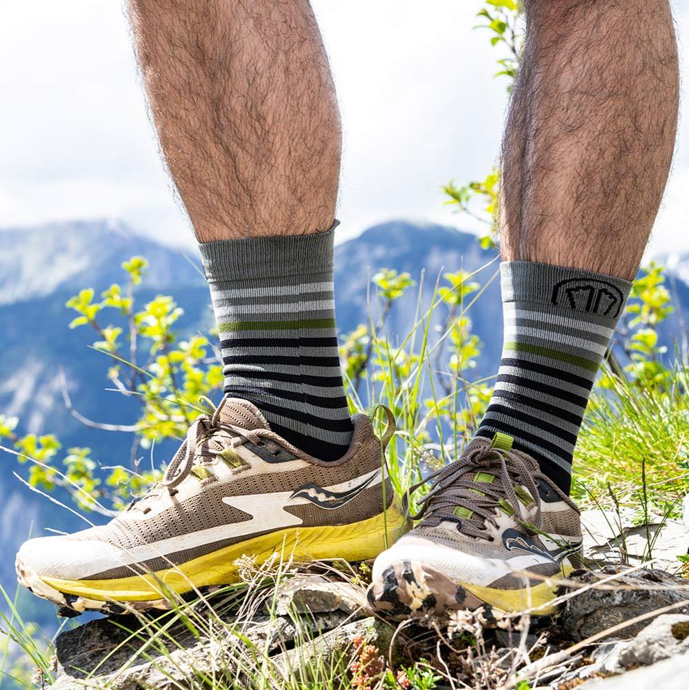 sidas-run-anatomic-light-crew-calzini-running-nero-grigio-scuro-collo-alto-mesh- image 6