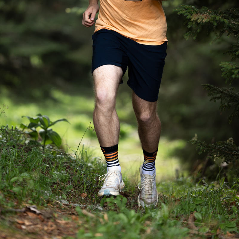 sidas-run-anatomic-light-crew-calze-da-running-bianco-nero image 8