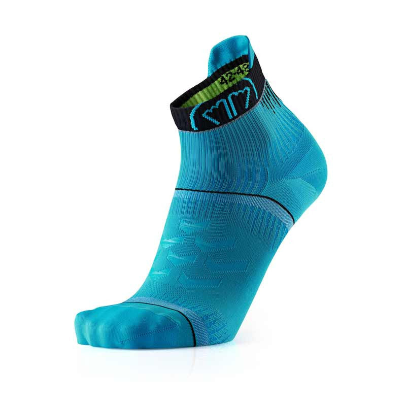 sidas-run-ultra-calzini-running-nero-turchese image 1