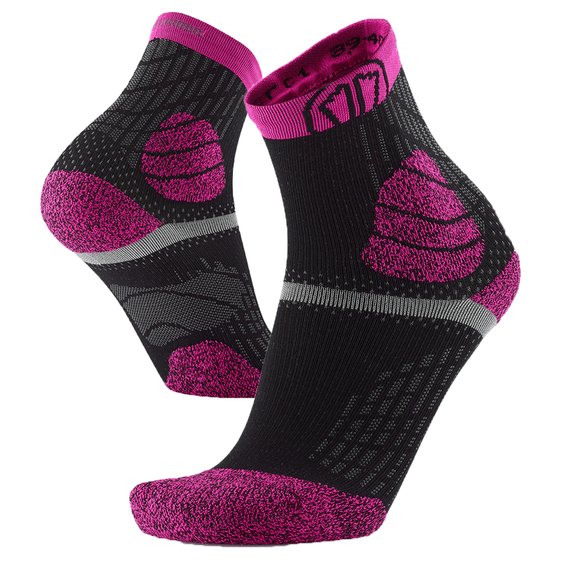 sidas-trail-protect-calzini-trail-running-rosa-nero image 2