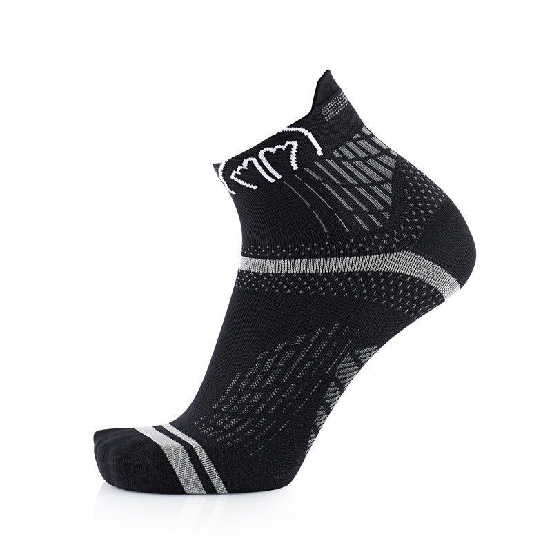 sidas-run-feel-calze-running-sottili-nere-con-strisce-antiscivolo image 2