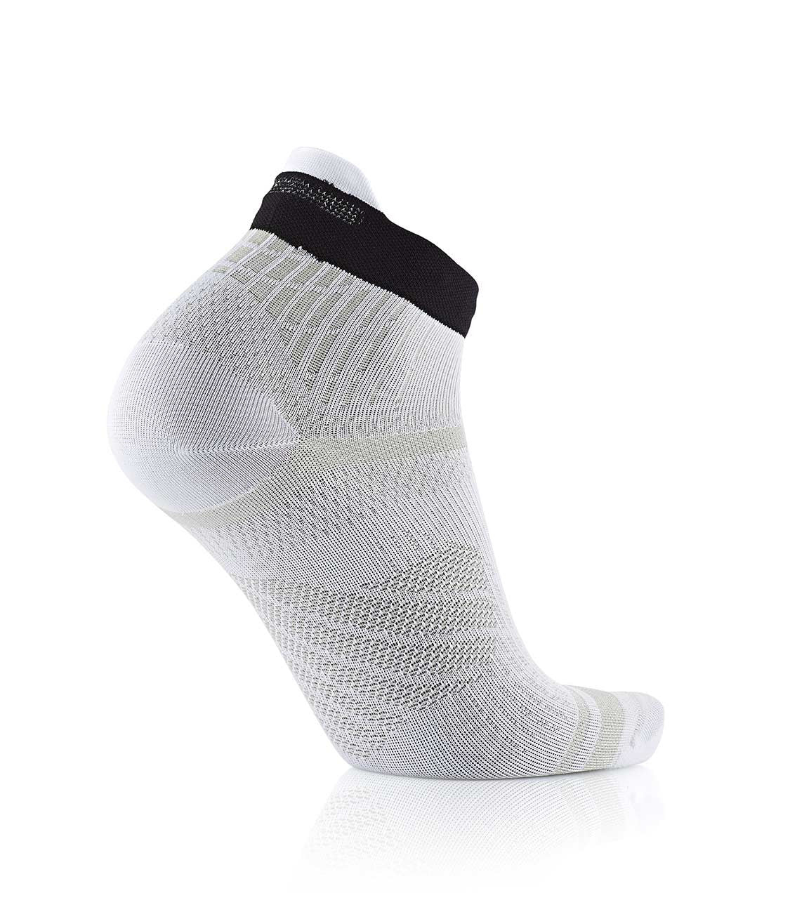 sidas-run-feel-calze-running-tecniche-bianco-nero-con-3-fasce-grip-e-striscia-ri image 5