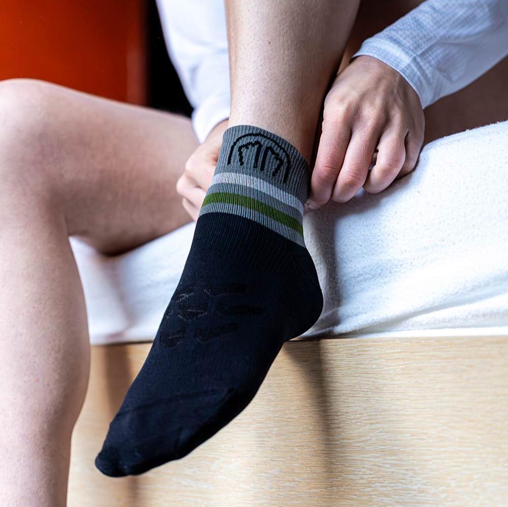 sidas-run-anatomic-light-ankle-calze-running-nere-grigio-scuro image 6