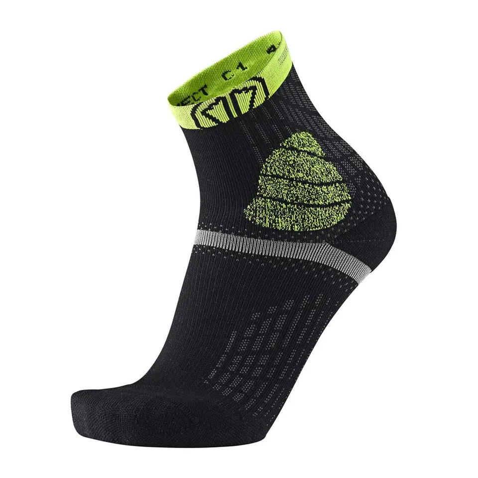 sidas-trail-protect-calze-da-trail-running-nero-giallo-protezione-e-traspirabili image 1