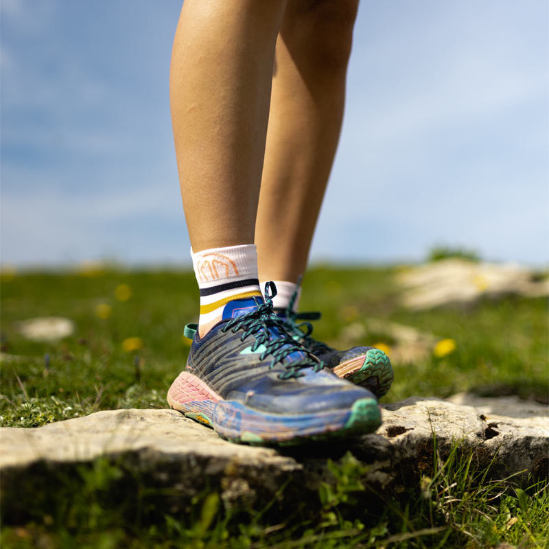 sidas-run-anatomic-light-ankle-calze-running-rosa-bianco image 2