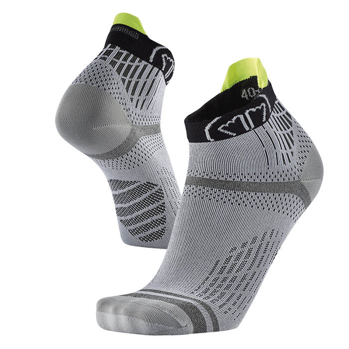 set-2-paia-calze-da-running-sidas-run-feel-grigio-nero-calze-tecniche-sottili-co image 6