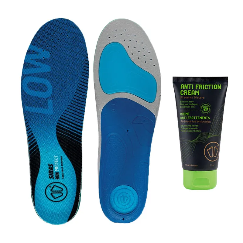 sidas-run-3feet-protect-low-solette-crema-anti-friction image 1