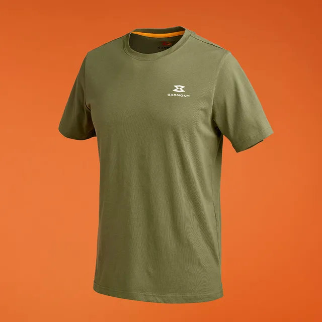 garmont-trail-t-shirt-unisex-verde-in-cotone-per-escursioni-in-montagna image 1