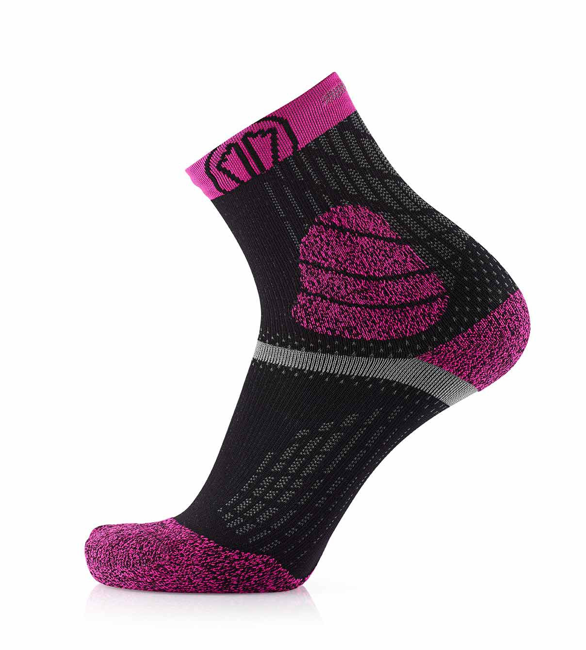 sidas-trail-protect-calzini-trail-running-rosa-nero image 3