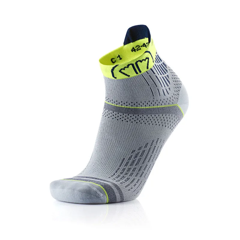 calze-running-sidas-run-feel-grigio-giallo image 1