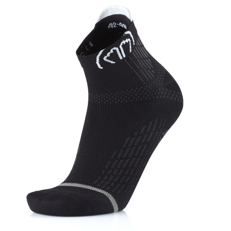 sidas-set-2-paia-run-anatomic-ankle-nero-calze-running-ultra-sottili-con-support image 3