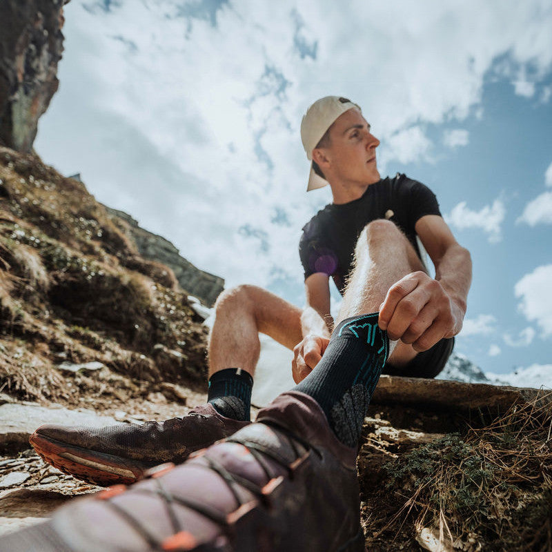 sidas-trail-double-calze-da-trail-running-nero-turchese-doppio-strato-antivescic image 8