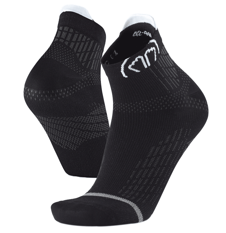 sidas-set-2-paia-run-anatomic-ankle-nero-calze-running-ultra-sottili-con-support image 4