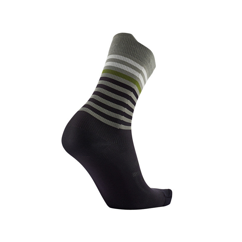 sidas-run-anatomic-light-crew-calzini-running-nero-grigio-scuro-collo-alto-mesh- image 5