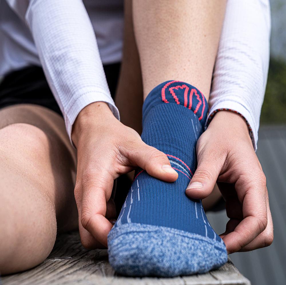 sidas-run-anatomic-comfort-calze-da-running-donna-blu-rosa image 2