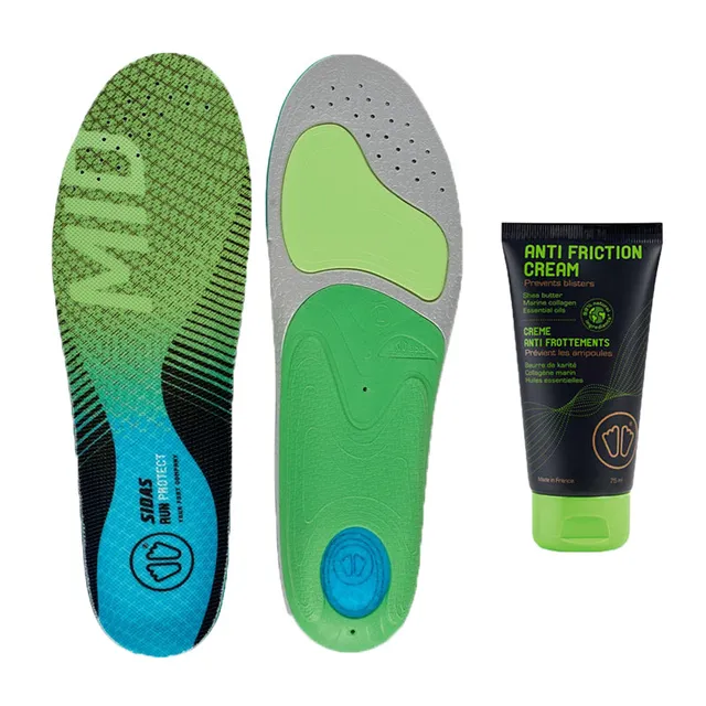 sidas-run-3feet-protect-mid-kit-solette-running-per-arco-medio-crema-anti-frizio image 1