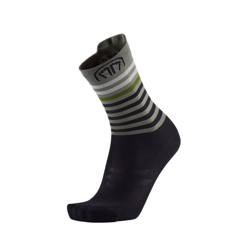 sidas-run-anatomic-light-crew-calzini-running-nero-grigio-scuro-collo-alto-mesh- image 1
