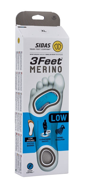 sidas-3feet-merino-low-solette-anatomiche-sci-per-arco-plantare-basso-lana-merin image 6